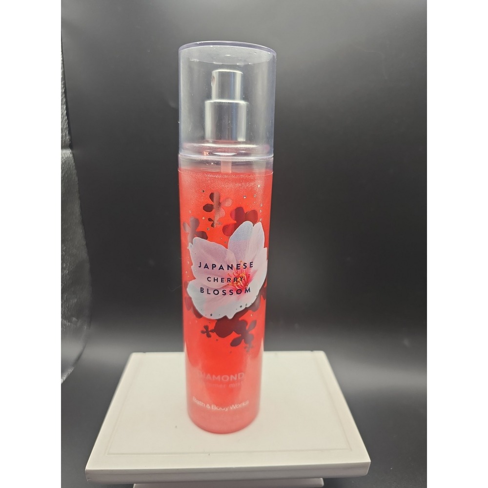 Bath & Body Works Japanese Cherry Blossom Diamond‎ Shimmer Mist 8 oz Bottle Pink